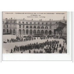 VERSAILLES - Funérailles des Victimes du Dirigeable """"République"""" 1909 - Le Cortège - très bon état
