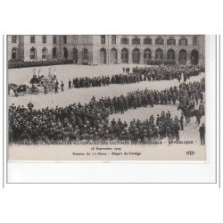 VERSAILLES - Funérailles des Victimes du Dirigeable """"République"""" 1909 - Départ du Cortège - très bon état