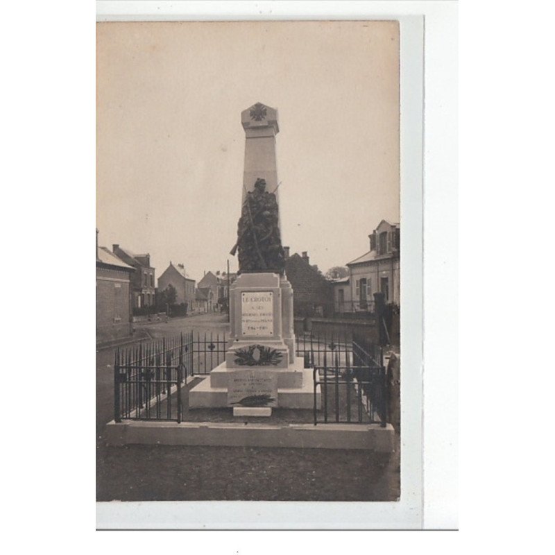 LE CROTOY - CARTE PHOTO - Monument aux Morts - très bon état