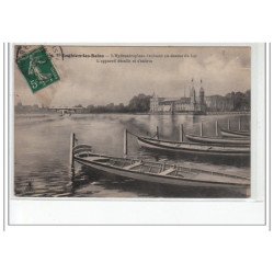 ENGHIEN LES BAINS - L'hydroaéroplane  évoluant au-dessus du lac - l'appareil décolle et s'enlève - très bon état