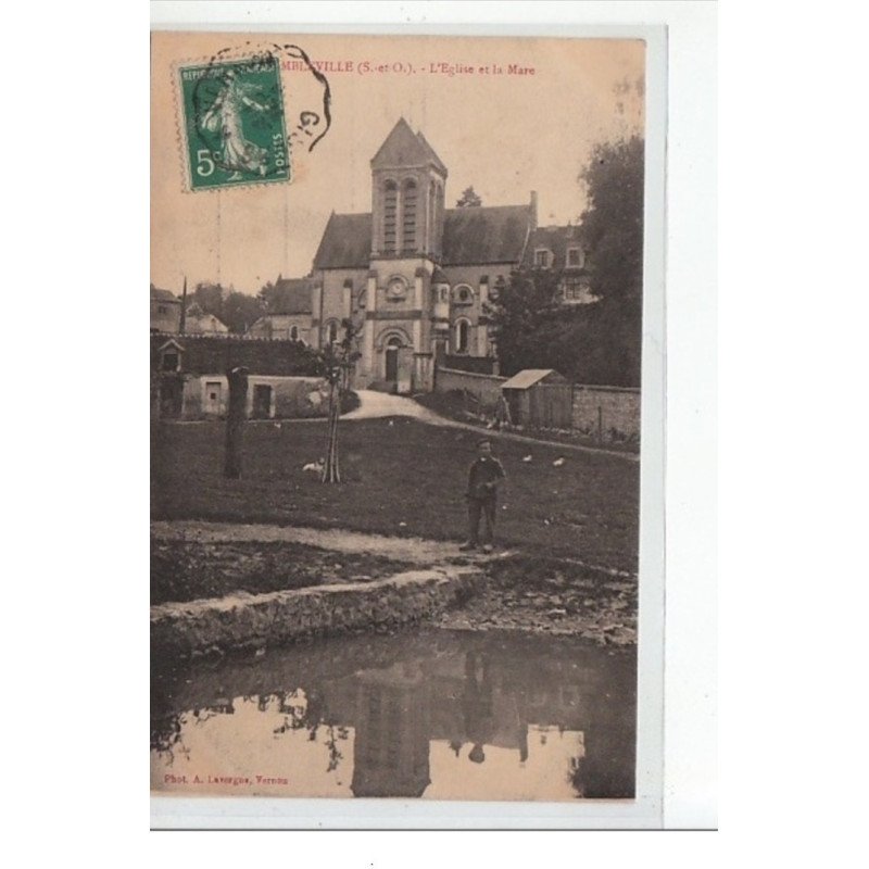 AMBLEVILLE - L'église et la Mare - très bon état