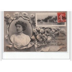 ENGHIEN LES BAINS - Souvenir du couronnement de la Rosière d'Enghien 1908 - très bon état