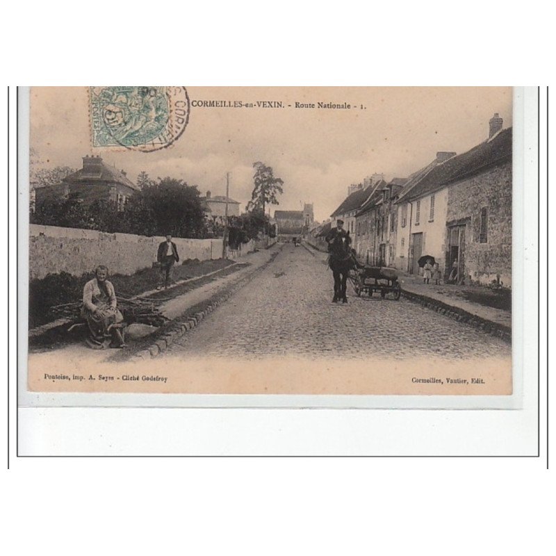 CORMEILLES EN VEXIN - Route Nationale - très bon état