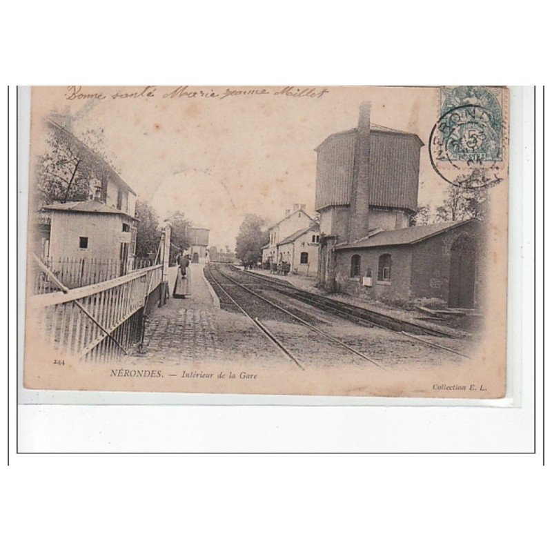 NERONDES - Intérieur de la Gare - état (traces)