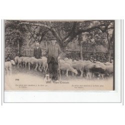 TYPES CREUSOIS - """"J'mène mes moutons à la foire pour les vendre"""" - très bon état