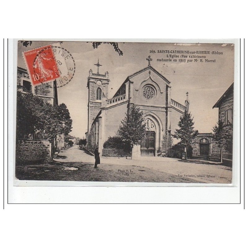 SAINT CATHERINE SUR RIVERIE - L'église (vue extérieure) - très bon état SAINT CATHERINE SUR RIVERIE - L'église (vue extérieure) - très bon état