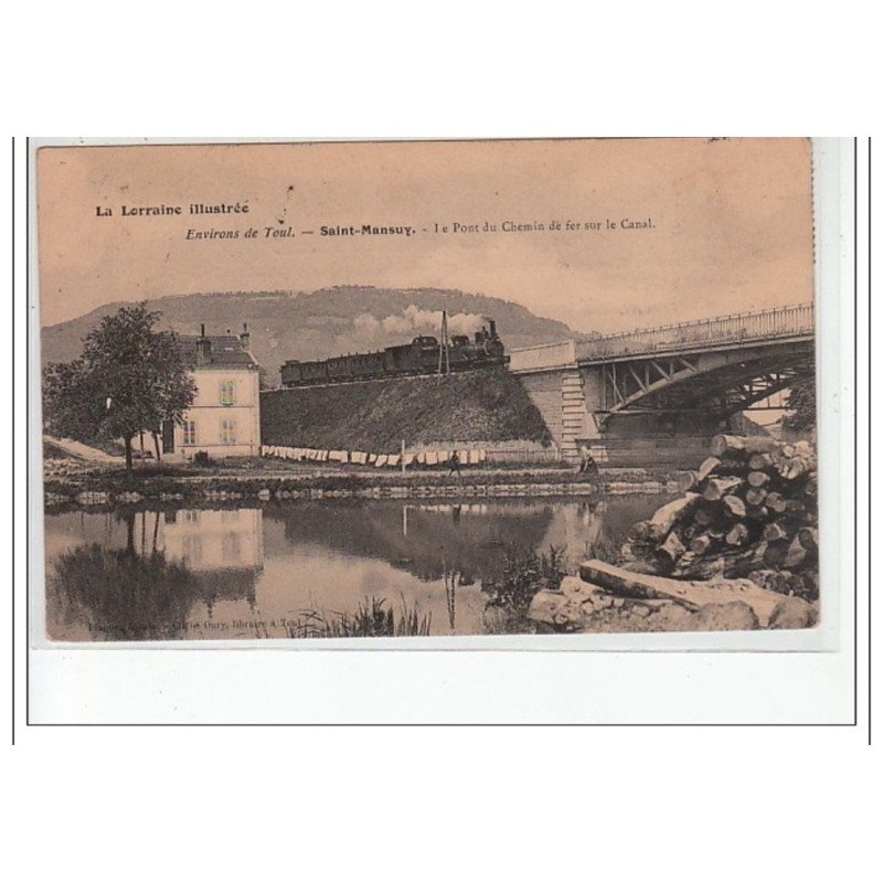 SAINT MANSUY - Le Pont du Chemin de Fer sur le Canal - très bon état
