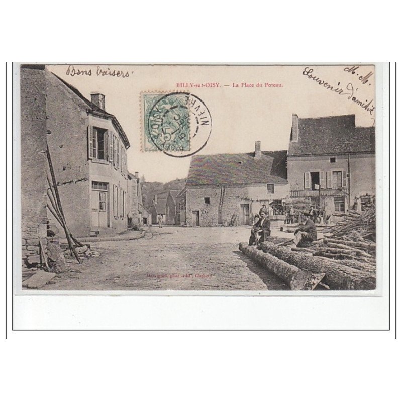 BILLY SUR OISY - La Place du Poteau - très bon état BILLY SUR OISY - La Place du Poteau - très bon état