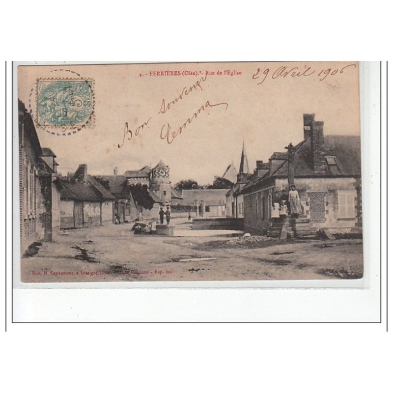 FERRIERES - Rue de l'église - très bon état