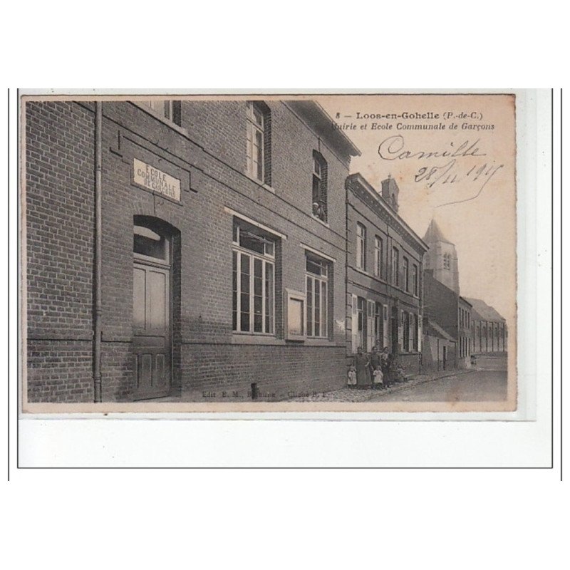 LOOS EN GOHELLE - Mairie et école communale de Garçons - très bon état