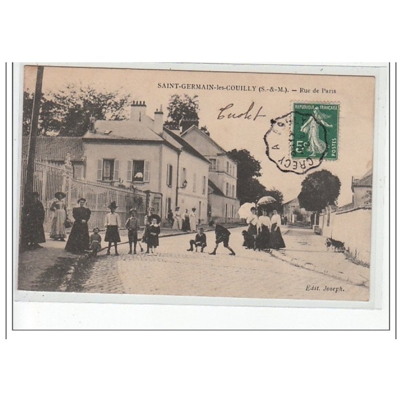 SAINT GERMAIN LES COUILLY - Rue de Paris - très bon état