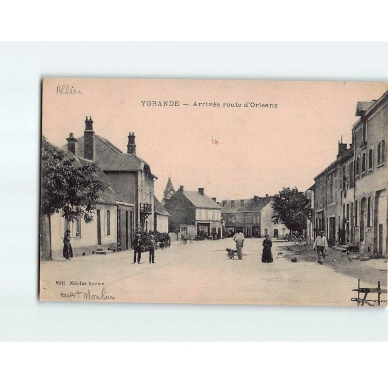 YGRANDE : Arrivée route d'Orléans - état
