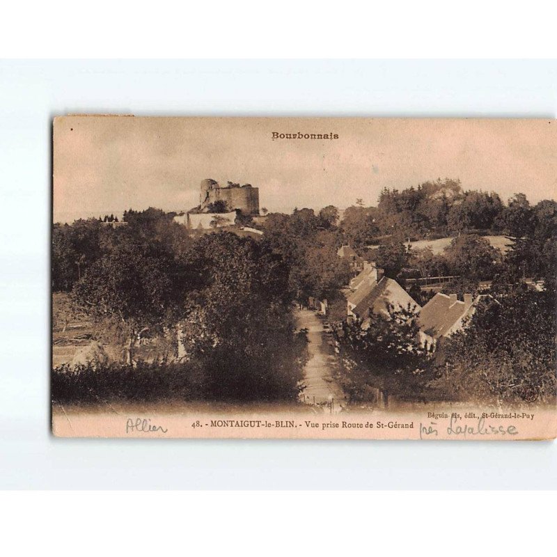 MONTAIGUT LE BLIN : Vue prise Route de Saint-Gérand - état