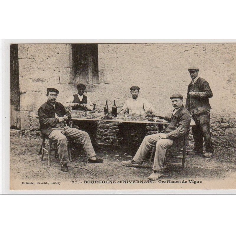 Bourgogne et Nivernais : greffeurs de vignes (vin - vendanges) - très bon état