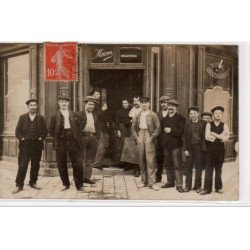 AUVERS SUR OISE : carte photo de l'hôtel restaurant BOULDOIRES - très bon état