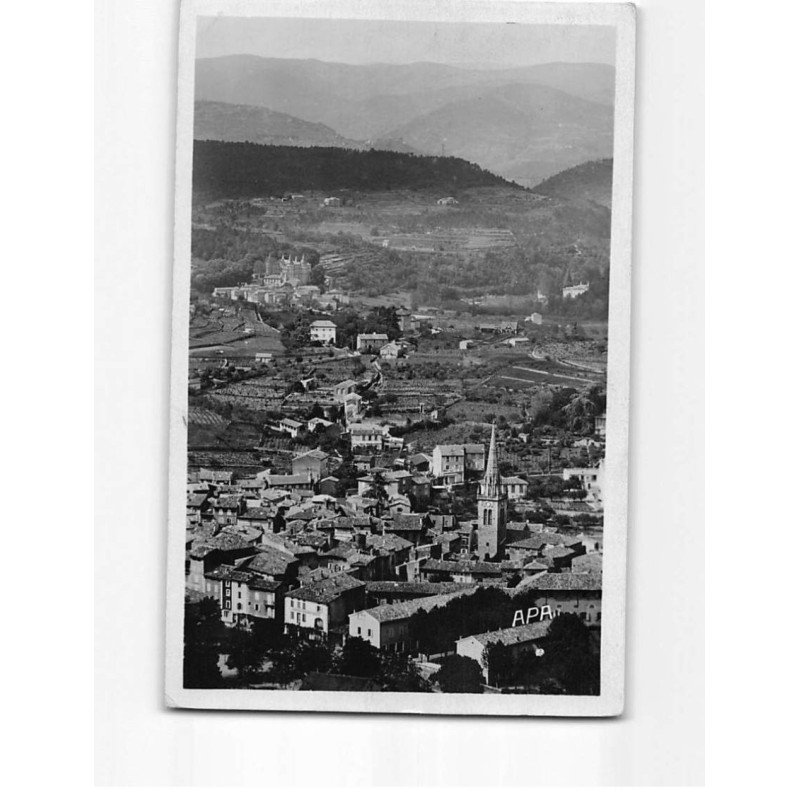 LES VANS : Vue générale et château de Chambonas - très bon état