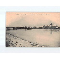 WARCQ : Crue de la Meuse, Janvier 1910, Vue générale pendant l'inondation - très bon état