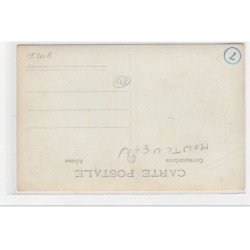 MONTLUCON : carte photo d'une automobile devant le bar """" l'entracte"""" - très bon état