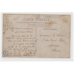 MONTCY NOTRE DAME : carte photo au lendemain d'une fête en 1911 - très bon état