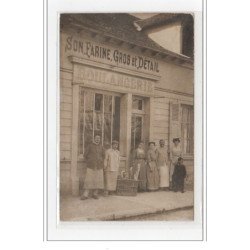 PONT SAINTE MARIE : carte photo de la boulangerie MATHIEU - très bon état