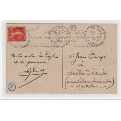 POUZOLS : carte photo du """"bureau"""" du Stade Pouzolais (sports)- très bon état