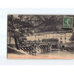 USSAT LES BAINS : Le pont et l'Hôtel de France - très bon état