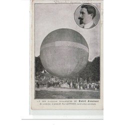 VESOUL - Un des ballons sphériques du petit Journal - en médaillon, le pilote de M. Paul Leprince - très bon état