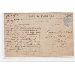 GUINGAMP : carte photo d'un hôpital militaire - très bon état