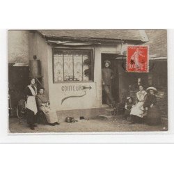 MARCILLY SUR EURE : carte photo (coiffeur) - très bon état