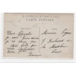MARCILLY SUR EURE : carte photo (coiffeur) - très bon état