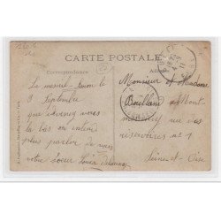 LE MESNIL SIMON : carte photo d'un intérieur de ferme - très bon état