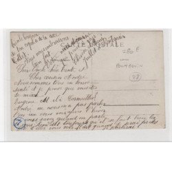 PONTGOUIN : carte photo du Café Central - Bouillie Loudieu - très bon état