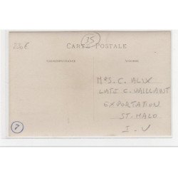 SAINT MALO : carte photo du personnel de la maison VAILLANT - très bon état