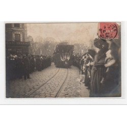 AVRANCHES : carte photo de l'inauguration du tramway - très bon état