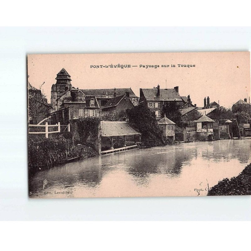 PONT L'EVEQUE : Paysage sur la Touque - très bon état