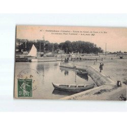 OUISTREHAM : Entrée du Canal de Caen à la Mer, le nouveau pont tournant - état