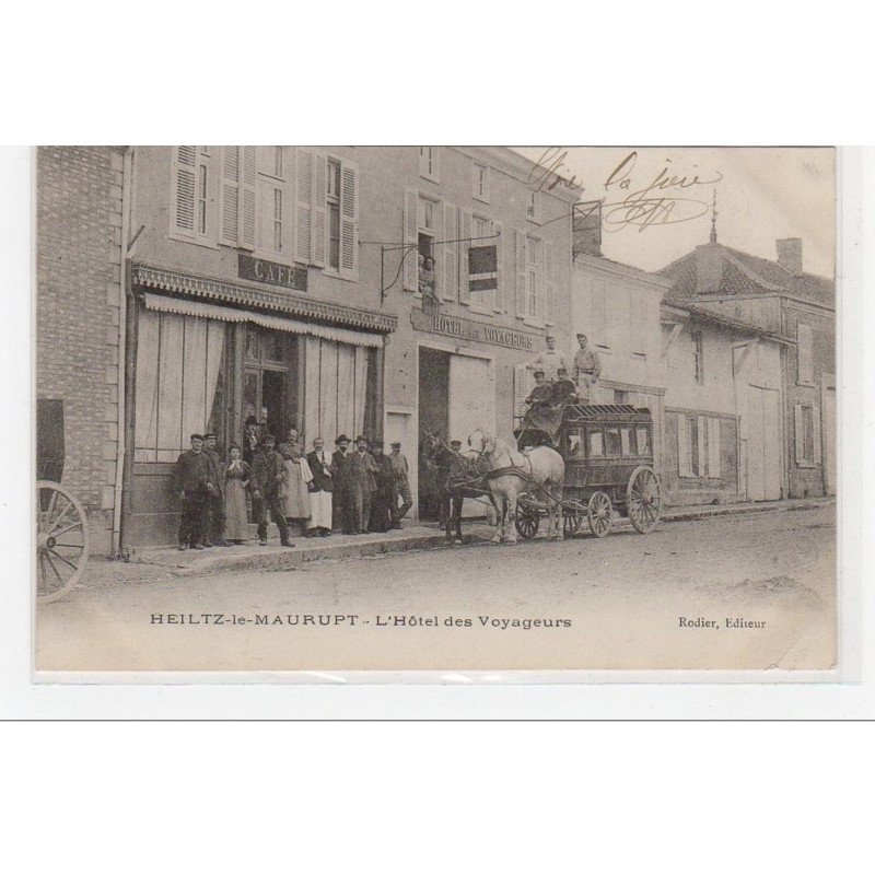 HEILTZ LE MAURUPT : l'hotel des voyageurs (avec diligence) - très bon état