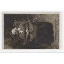 AVIZE :carte photo de la centenaire madame Clément en 1908 - très bon état