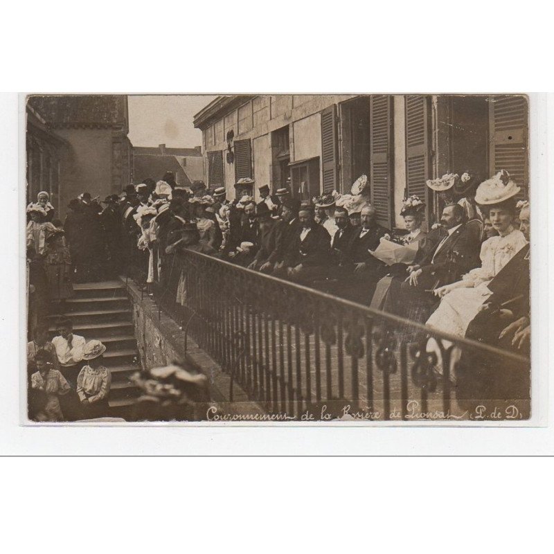 PIONSAT : carte photo du couronnement de la rosière vers 1910 - très bon état