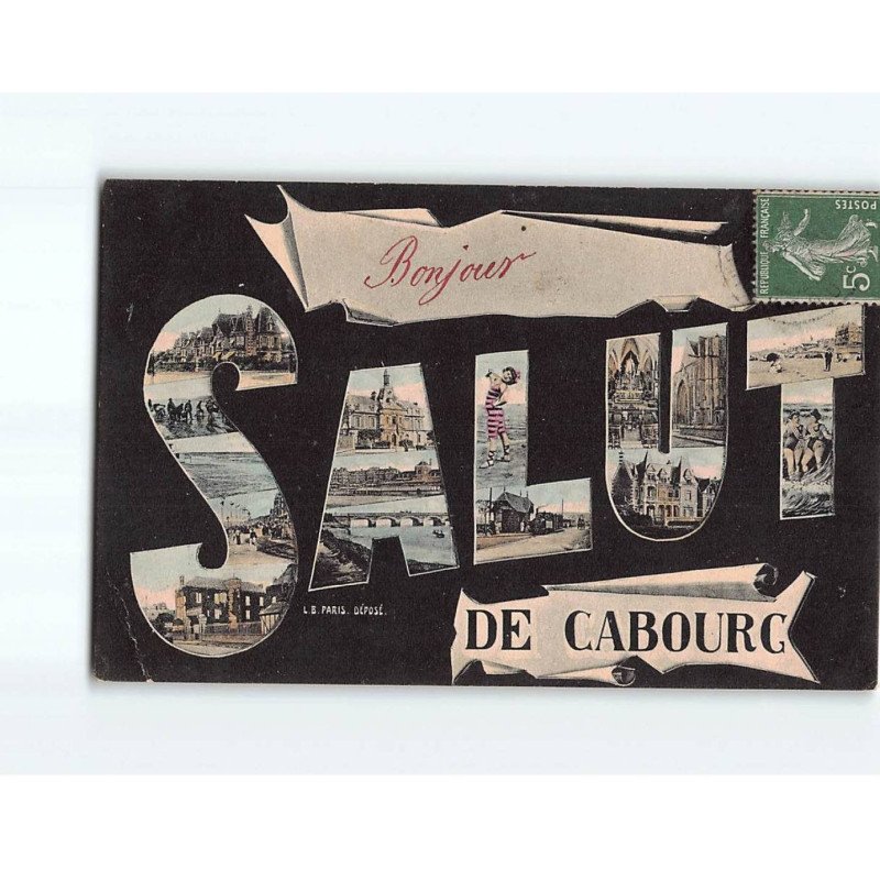 CABOURG : Carte Souvenir - très bon état