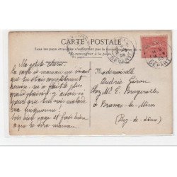 SUGERES : carte photo de boeufs au labour - très bon état