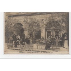 ISSOIRE : carte photo du café du Globe (TAUVERON prop.) - très bon état