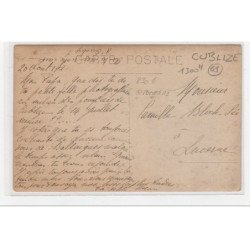 CUBLIZE : carte photo des pompiers en 1921 - très bon état