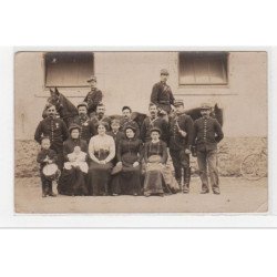 CLAYE SOUILLY : carte photo de militaires (gendarmes) pendant les grèves (voir texte) - très bon état