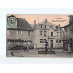 VIC SUR CERE : La mairie et les Ecoles - état