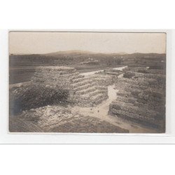 Carte photo des stocks de liège du var (environs de Viadauban) vers 1910 - très bon état