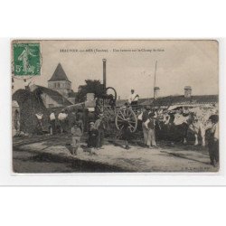 BEAUVOIR SUR MER : une batterie sur le champ de foire (agriculture - batteuse) - bon état (un coin froissé)