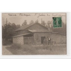 SAINT JULIEN DU SAULT : carte photo de l'usine électrique - très bon état