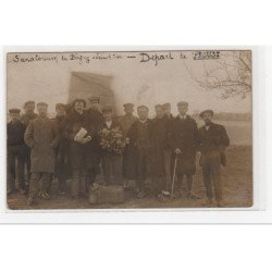 Sanatorium de Bligny : carte photo du départ de PROUST - très bon état