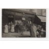 ASNIERES  : carte photo du marchand de vins BOULOC (arrêt du tramway) - très bon état